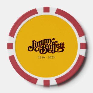 Jimmy Buffet margarita Island Eskapismus Pokerchips