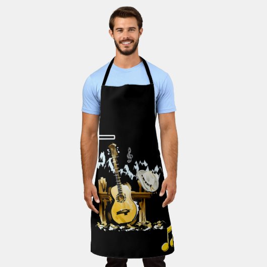 Jimmy Buffett Schürze (Getragen)