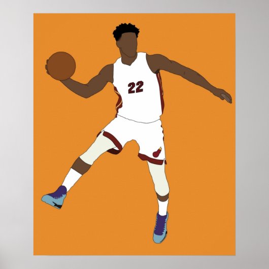 Jimmy Butler Cartoon Poster (Vorne)