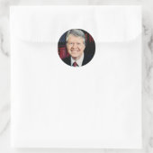 Jimmy Carter 39 Runder Aufkleber (Tasche)