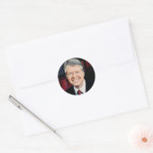Jimmy Carter 39 Runder Aufkleber (Umschlag)