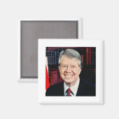 Jimmy Carter 39. US-Präsident Magnet (Vorderseite/Rückseite)