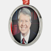 Jimmy Carter 39. US-Präsident Ornament Aus Metall (Links)