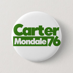 Jimmy Carter 76 Carter Mondale Retro-Politik Button