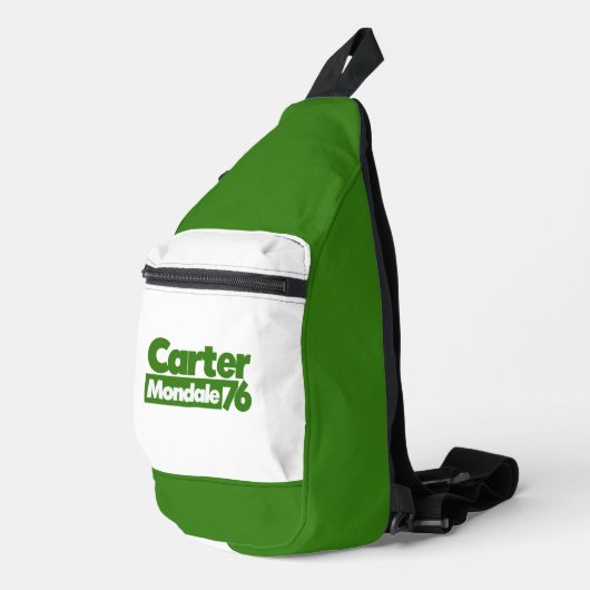 Jimmy Carter 76 Carter Mondale Retro-Politik Crossbody Bag (Rechte Ecke)