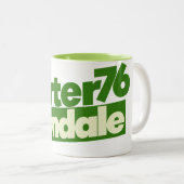 Jimmy Carter 76 Carter Mondale Retro-Politik Zweifarbige Tasse (VorderseiteRechts)