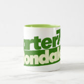 Jimmy Carter 76 Carter Mondale Retro-Politik Zweifarbige Tasse (Mittel)