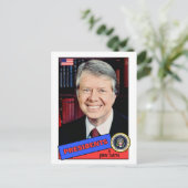 Jimmy Carter Baseball Card Postkarte (Stehend Vorderseite)