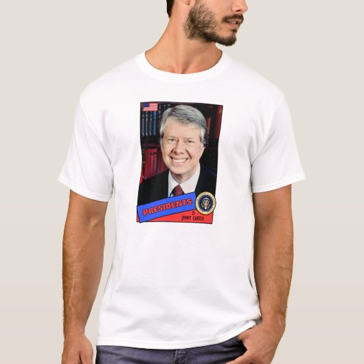 Jimmy Carter Baseball Card T-Shirt (Vorderseite)