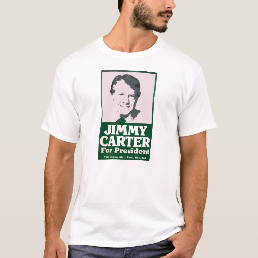 Jimmy Carter beunruhigte herausgeschnittenen Blick T-Shirt (Vorderseite)