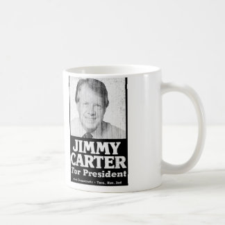 Jimmy Carter beunruhigte Schwarzweiss Kaffeetasse