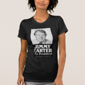Jimmy Carter beunruhigte Schwarzweiss T-Shirt (Vorderseite)