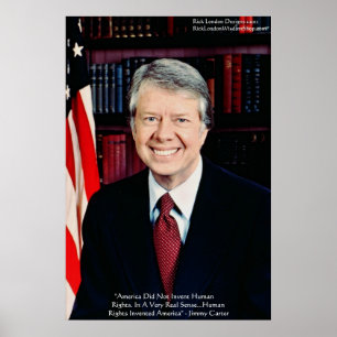Jimmy Carter "Menschenrechte" Weisheitszitat Poste Poster