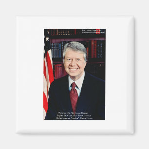 Jimmy Carter "Menschenrechte" Zitat Geschenke T-Sh Magnet