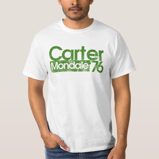 Jimmy Carter Mondale 76 Politik der 70er Jahre T-Shirt (Vorderseite)