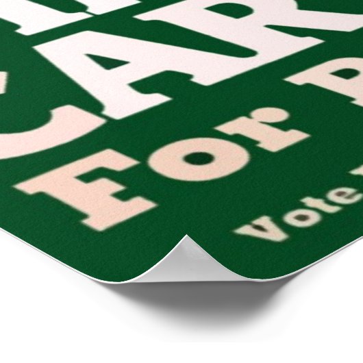 Jimmy Carter Poster (Ecke)