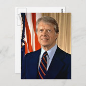 Jimmy Carter Postkarte (Vorne/Hinten)