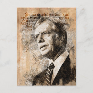 Jimmy Carter (Schauspieler) Postkarte