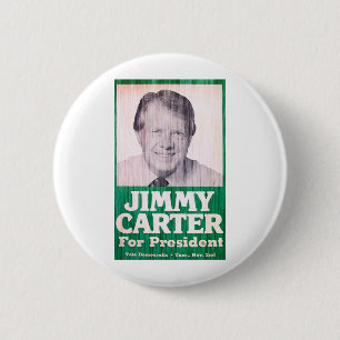 Jimmy Carter Vintag Button