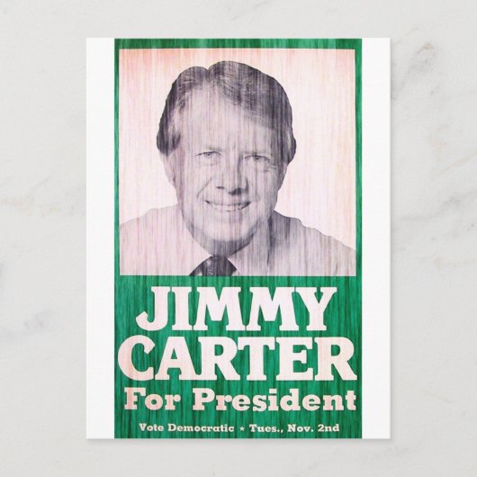 Jimmy Carter Vintag Postkarte (Vorderseite)