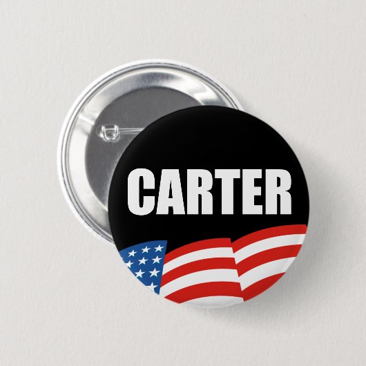 JIMMY CARTER-Wahl-Gang Button (Vorne & Hinten)