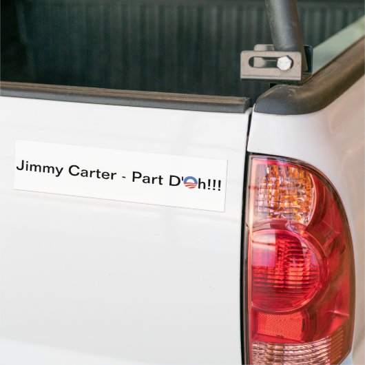 Jimmy Carters an zweiter Stelle Ausdruck Autoaufkleber (Auf Lkw)
