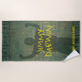 Jimmy Darwin Buchcover Strandtuch (Vorderseite)