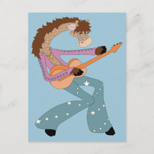 Jimmy Giraffe-Gitarre Postkarte