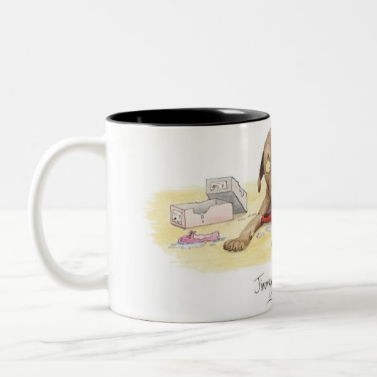 "Jimmy kaut" Becher Zweifarbige Tasse (Links)