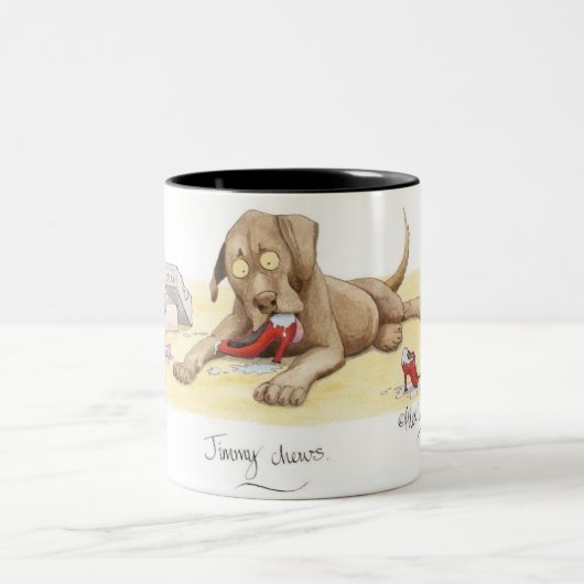 "Jimmy kaut" Becher Zweifarbige Tasse (Mittel)