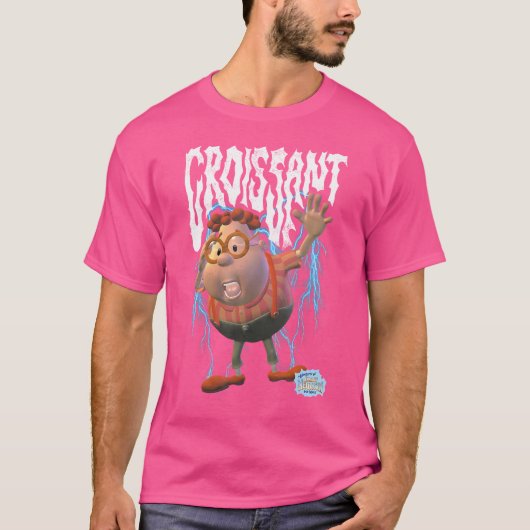 Jimmy Neutron Heavy Metal Carl Croissant Funny Car T-Shirt (Vorderseite)