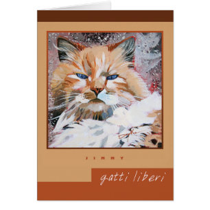 "Jimmy" Note Card - Gatti Liberi Collection