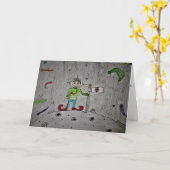 "Jimmy Tacos Weltraumausstellung" Geburtstagskarte Karte (Gelbe Blume)