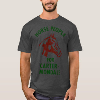 Jimmy ter Retro Politische Kampagne Button Horse P T-Shirt