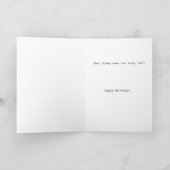 Jimmy the Dolphin Birthday Card Karte (Innenseite)