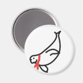 jimmy wimmend ihm das Siegel Magnet (Vorderseite/Rückseite)