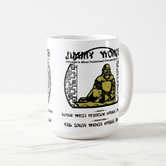 Jimmy Wong's Cantonese Food, Chicago, IL Kaffeetasse (VorderseiteRechts)
