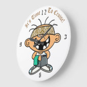 Jimmylowrider-Uhr Große Wanduhr (Winkel)