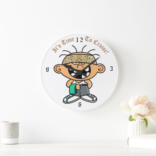 Jimmylowrider-Uhr Große Wanduhr (Zuhause)