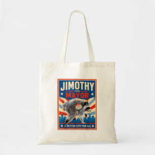 Jimothy als Bürgermeister Jimothy-Shirt Waschbär L Tragetasche
