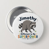 Jimothy anders zu sein ist meine Superkraft Button (Vorne & Hinten)