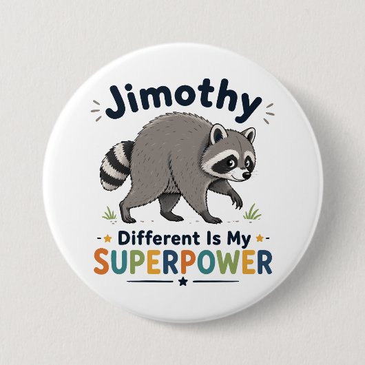 Jimothy anders zu sein ist meine Superkraft Button (Vorderseite)