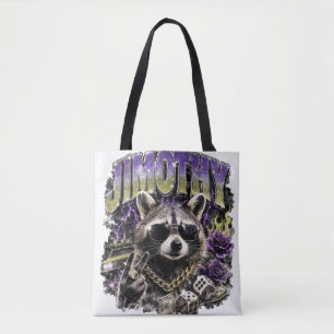 Jimothy Cool Waschbär Urban Streetwear Tasche