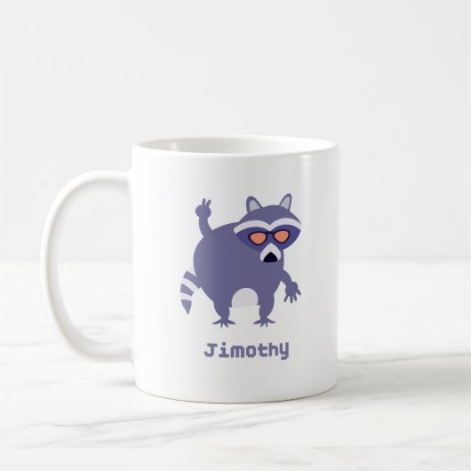 Jimothy, der legendäre Waschbär Kaffeetasse (Links)