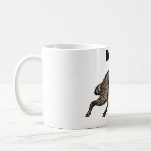     .	Jimothy der Waschbär Viral Seattle Custom Kaffeetasse (Links)