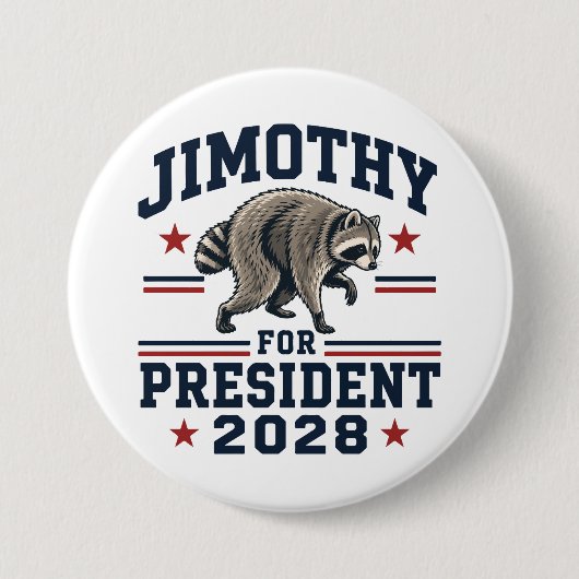 Jimothy für Präsident 2028 Button (Vorderseite)