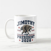 Jimothy für Präsident 2028 Kaffeetasse (Links)