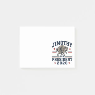 Jimothy für Präsident 2028 Post-it Klebezettel