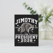 Jimothy für Präsident 2028 Postkarte (Stehend Vorderseite)