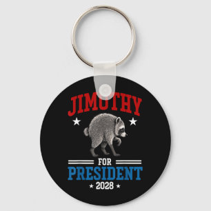 Jimothy Für Präsident USA 2028 Waschbär Meme Schlüsselanhänger